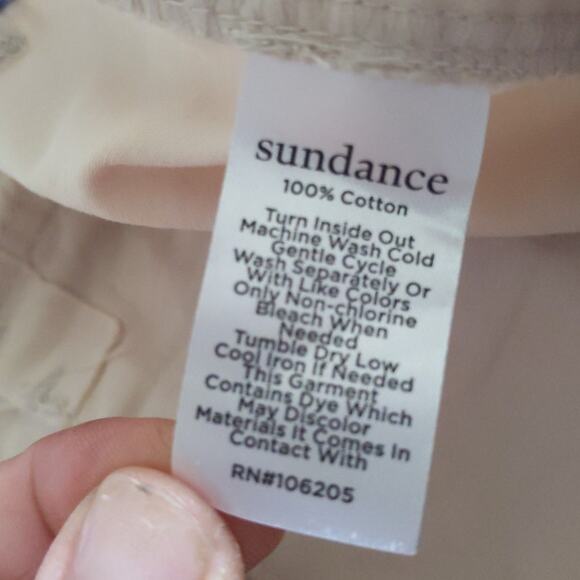 SUNDANCE Women's Khaki Chino Pants P6 Cotton Casual Preppy Neutral - Picture 7 of 10